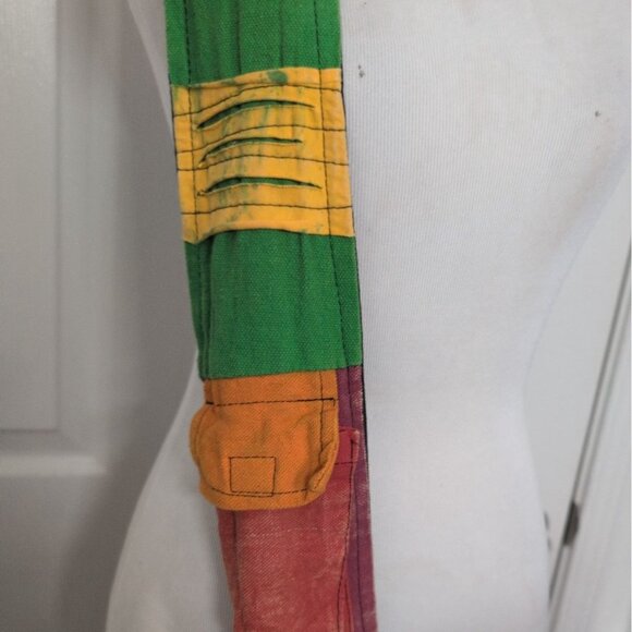 Hobo Sling Bag Multicolor Colorful Hippie Boho Crossbody 100% Cotton Nepal - Picture 3 of 8